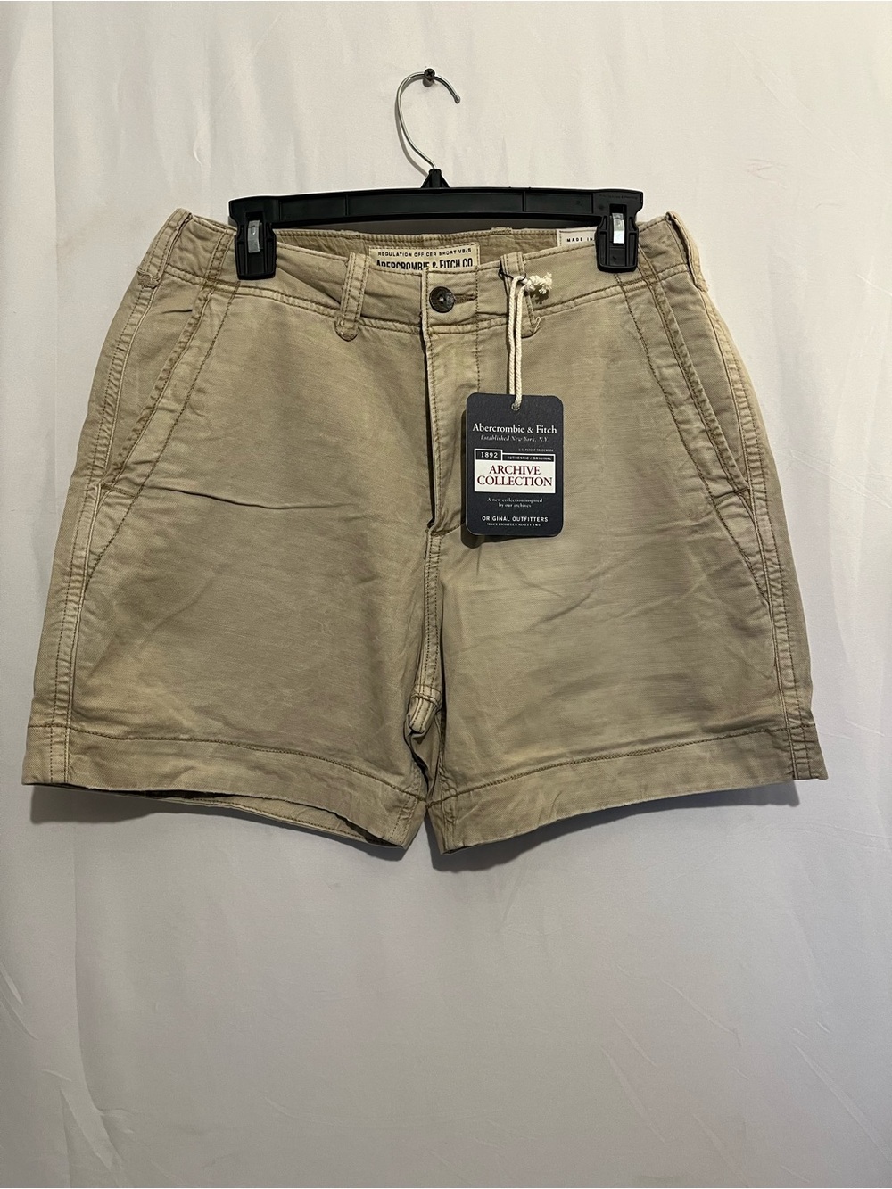 Abercrombie & Fitch Beige Cotton Shorts